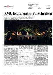 KMU leiden unter Vorschriften - Hans-Ulrich Bigler