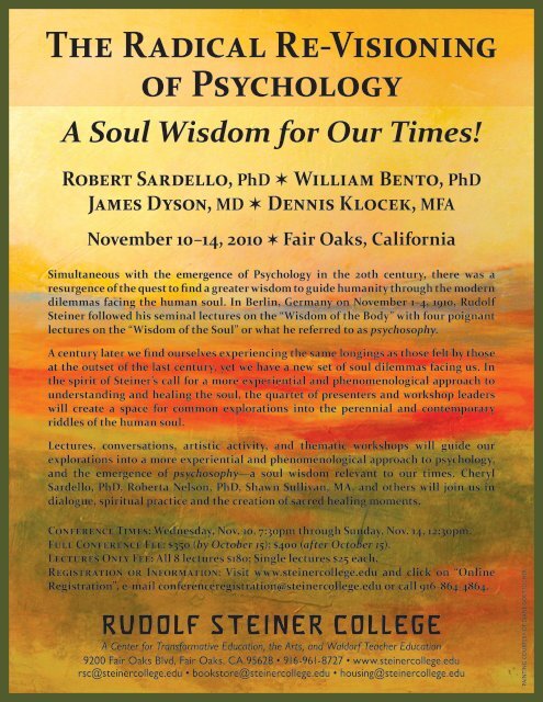 The Radical Re-Visioning of Psychology A Soul Wisdom for Our ...