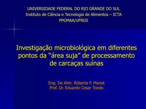 MICROBIOLOGIA DE ALIMENTOS - Univates