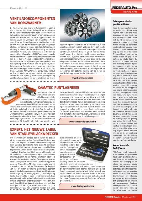 Garageconcepten - Federauto Magazine