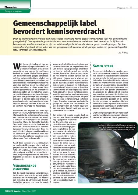 Garageconcepten - Federauto Magazine