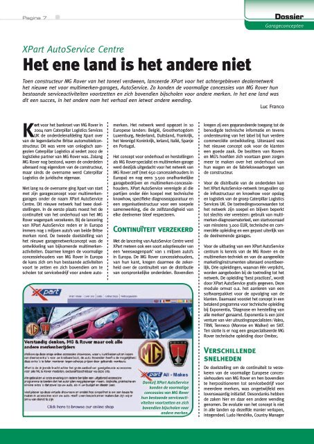 Garageconcepten - Federauto Magazine