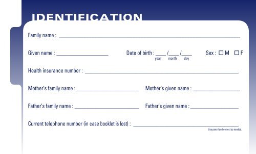 this booklet is an import vaccination booklet for records