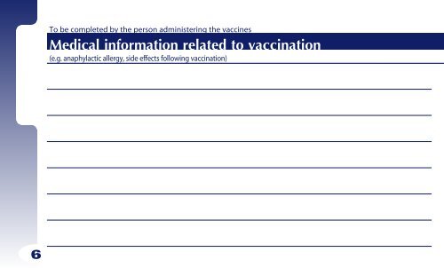 Vaccination Record