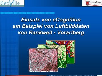 Einsatz von eCognition am Beispiel von Luftbilddaten von Rankweil ...
