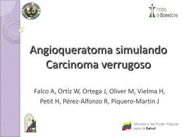 Angioqueratoma simulando Carcinoma verrugoso - PIEL-L ...