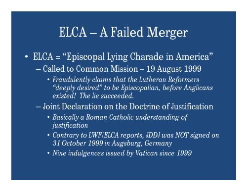 ELCA – A Failed Merger - CCM Verax