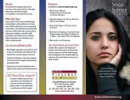 Sexual Violence Law Center Brochure - SafePlace