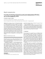 on Cu(110) studied by STM