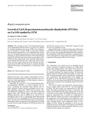 on Cu(110) studied by STM