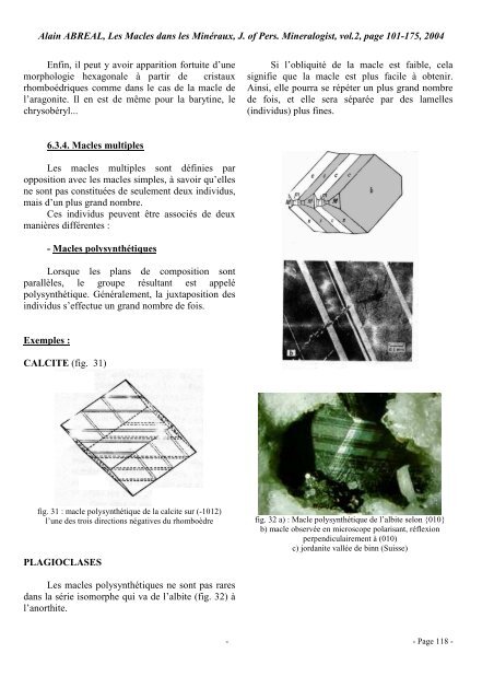 Les Principales Macles - Page perso minéraux Alain ABREAL ...