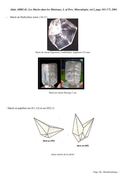 Les Principales Macles - Page perso minéraux Alain ABREAL ...