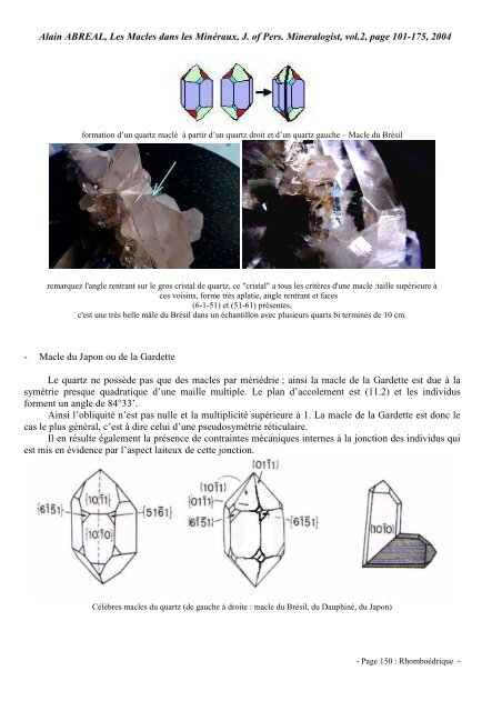 Les Principales Macles - Page perso minéraux Alain ABREAL ...