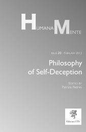 Philosophy of Self-Deception - Humana.Mente