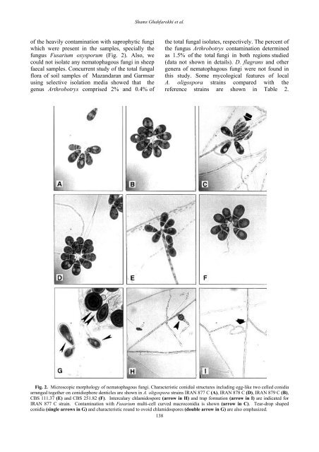 Screening of Soil and Sheep Faecal Samples for Predacious Fungi ...