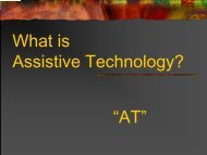 What is Assistive Technology? - Crosby ISD