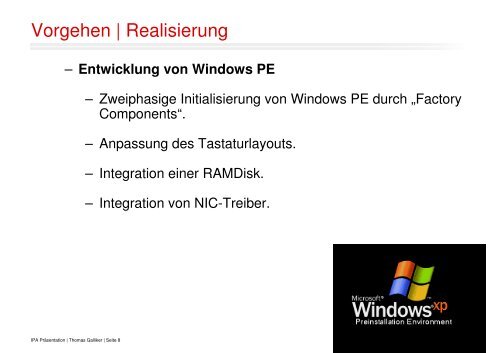 Initialisierung von Windows PE. - ThomasGalliker.ch