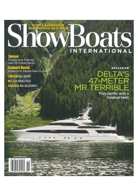 ShowBoats International nov 2007 (All in the family ... - Perini Navi