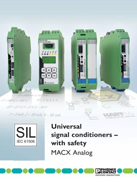 Universal signal conditioners â with safety MACX ... - Phoenix Contact