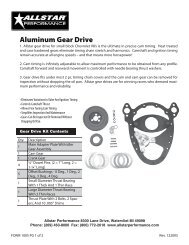ALL90000 SB Chevy Aluminum Gear Drive Assembly - Motor State ...