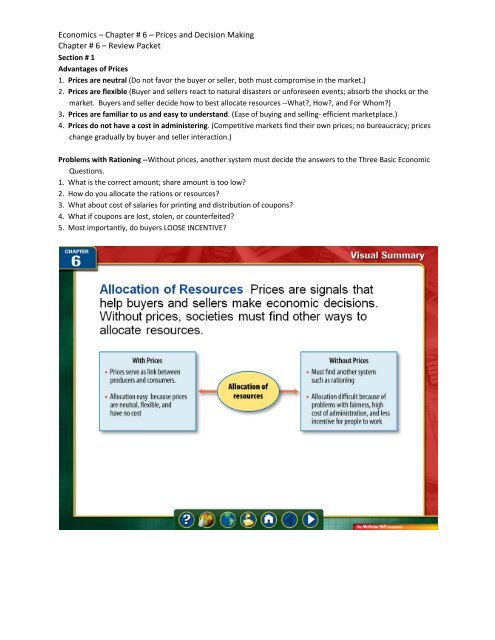 Chapter # 6 Study Guide