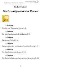 Die Grundgesetze des Karma - Steinerdatenbank