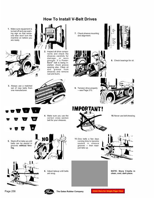Gates Heavy Duty V-Belt Drive Design Manual 14995-A
