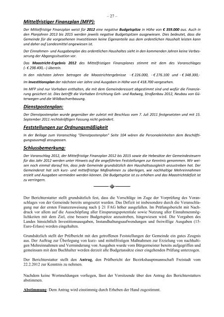 1. Gemeinderatssitzung vom 22. März 2012 (615 KB) - .PDF - Lasberg