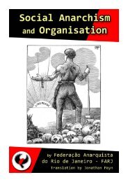 Social Anarchism and Organisation PDF - Zabalaza Books