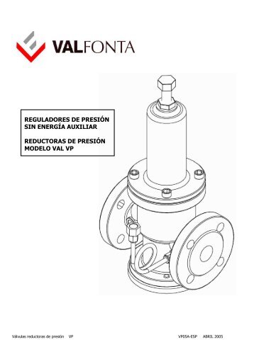 Válvulas reductoras de presión - Modelo VP - VALFONTA
