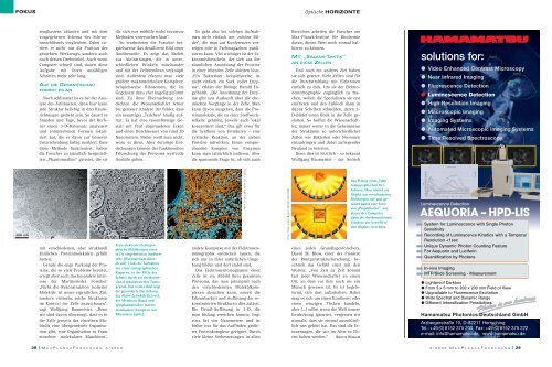 Lichtblicke in die Nanowelt - Max-Planck-Gesellschaft