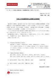 平成 22 年度通訳案内士試験の合格発表