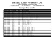 Shock Absorber - ChengDu Glossy Trading Co., Ltd.