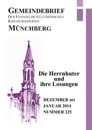 Nr. 225 Die Herrnhuter und ihre Losungen Dezember 2013 - Januar ...