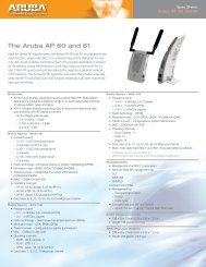 The Aruba AP 60 and 61 - WIT