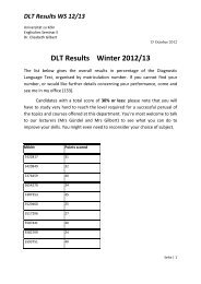DLT Results Winter 12+13 by number-1 - Englisches Seminar II ...