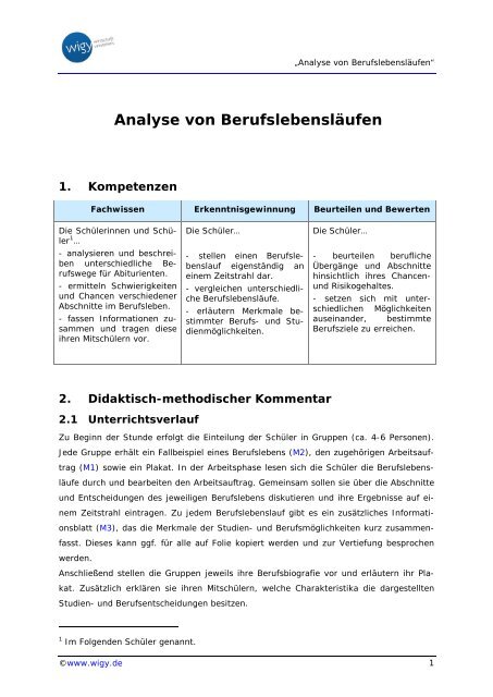 Analyse von BerufslebenslÃƒÂ¤ufen - C3L - Center fÃƒÂ¼r lebenslanges ...