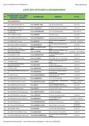 Liste des Officines Ã  Madagascar - Agmed.mg