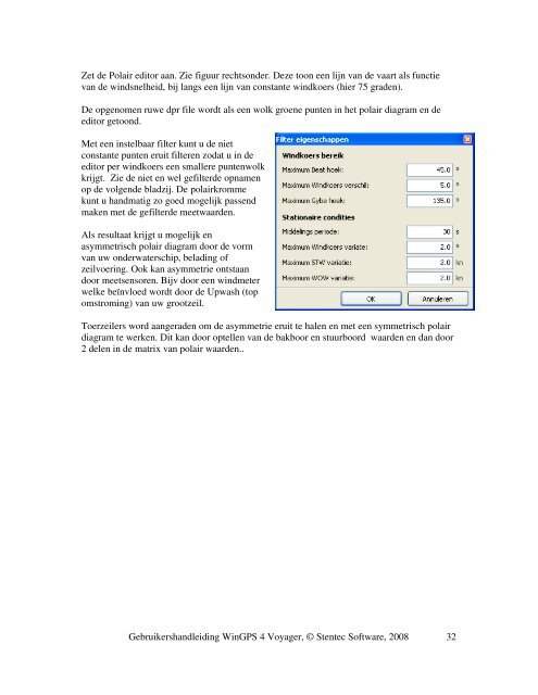 WinGPS 4 Voyager Gebruikershandleiding - Stentec