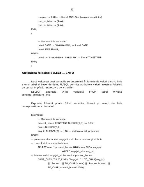 Capitolul II Structurarea bazelor de date