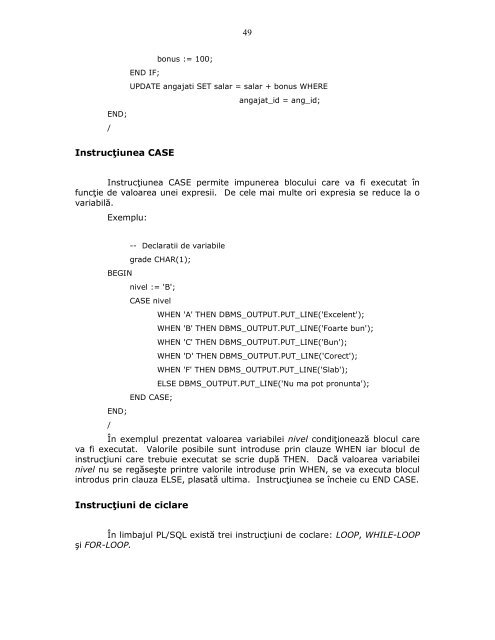 Capitolul II Structurarea bazelor de date