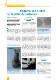 Chancen und Risiken bei Metallic-Pulverlacken