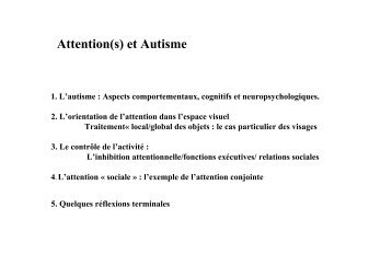 Attention(s) et Autisme - Resodys