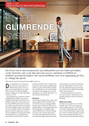 ET HELT GLIMRENDE SYSTEM - Hi-Fi Klubben