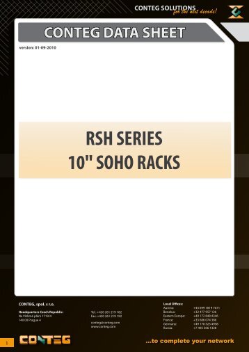 RSH SERIES 10" SOHO RACKS - Conteg