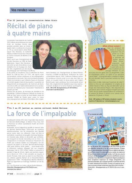 NÂ° 328 - Journal de dÃ©cembre 2011 - Le Pecq