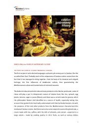 History of Catalan cuisine - Turisme de Barcelona