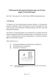 Tieffrequente Bauwerksentkopplungen als Schutz gegen - bei GERB