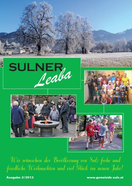 Gemeindezeitung 2/13 - Gemeinde Sulz