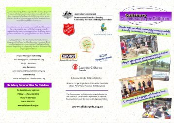 SC4C Activities Brochure 2.pub - Salisbury Communities for Children